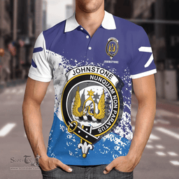 Scottish Johnstone Clan Crest Scotland Polo Shirt - Tartan Plaid Polo Shirt Scottish Plaid Tartan Plaid - ScotsTee - scotstee.com