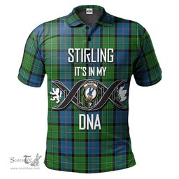 Scottish Stirling Clan It's In My DNA - DNA In Me Crest Tartan Polo Shirt Scottish Plaid Tartan Plaid - ScotsTee - scotstee.com