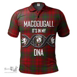 Scottish MacDougall Clan It's In My DNA - DNA In Me Crest Tartan Polo Shirt Scottish Plaid Tartan Plaid - ScotsTee - scotstee.com