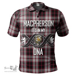 Scottish MacPherson Clan It's In My DNA - DNA In Me Crest Tartan Polo Shirt Scottish Plaid Tartan Plaid - ScotsTee - scotstee.com