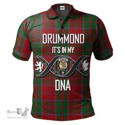 Scottish Drummond Clan It's In My DNA - DNA In Me Crest Tartan Polo Shirt Scottish Plaid Tartan Plaid - ScotsTee - scotstee.com