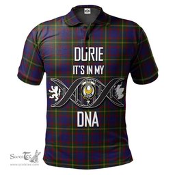 Scottish Durie Clan It's In My DNA - DNA In Me Crest Tartan Polo Shirt Scottish Plaid Tartan Plaid - ScotsTee - scotstee.com