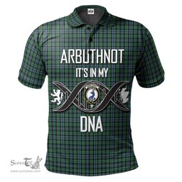 Scottish Arbuthnot Clan It's In My DNA - DNA In Me Crest Tartan Polo Shirt Scottish Plaid Tartan Plaid - ScotsTee - scotstee.com