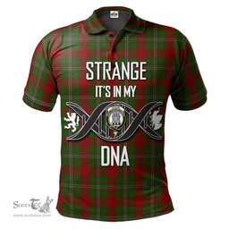 Scottish Strange Clan It's In My DNA - DNA In Me Crest Tartan Polo Shirt Scottish Plaid Tartan Plaid - ScotsTee - scotstee.com