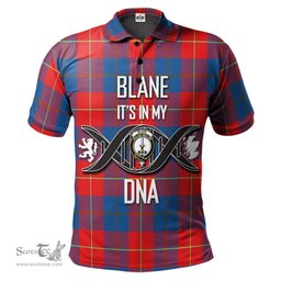 Scottish Blane Clan It's In My DNA - DNA In Me Crest Tartan Polo Shirt Scottish Plaid Tartan Plaid - ScotsTee - scotstee.com
