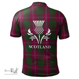 Scottish Crawford Clan It's In My DNA - DNA In Me Crest Tartan Polo Shirt Scottish Plaid Tartan Plaid - ScotsTee - scotstee.com