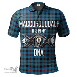 Scottish MacCorquodale Clan It's In My DNA - DNA In Me Crest Tartan Polo Shirt Scottish Plaid Tartan Plaid - ScotsTee - scotstee.com