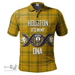 Scottish Houston Clan It's In My DNA - DNA In Me Crest Tartan Polo Shirt Scottish Plaid Tartan Plaid - ScotsTee - scotstee.com