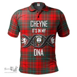 Scottish Cheyne Clan It's In My DNA - DNA In Me Crest Tartan Polo Shirt Scottish Plaid Tartan Plaid - ScotsTee - scotstee.com