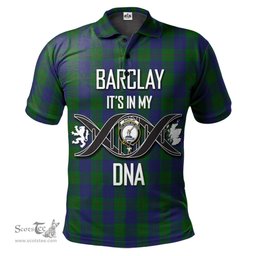 Scottish Barclay Clan It's In My DNA - DNA In Me Crest Tartan Polo Shirt Scottish Plaid Tartan Plaid - ScotsTee - scotstee.com