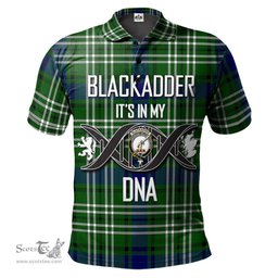 Scottish Blackadder Clan It's In My DNA - DNA In Me Crest Tartan Polo Shirt Scottish Plaid Tartan Plaid - ScotsTee - scotstee.com
