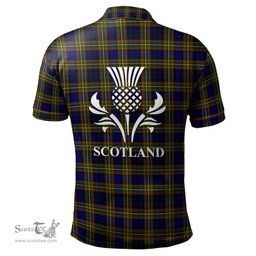 Scottish Clelland Modern Clan It's In My DNA - DNA In Me Crest Tartan Polo Shirt Scottish Plaid Tartan Plaid - ScotsTee - scotstee.com