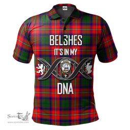 Scottish Belshes Clan It's In My DNA - DNA In Me Crest Tartan Polo Shirt Scottish Plaid Tartan Plaid - ScotsTee - scotstee.com