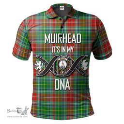 Scottish Muirhead Clan It's In My DNA - DNA In Me Crest Tartan Polo Shirt Scottish Plaid Tartan Plaid - ScotsTee - scotstee.com