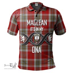 Scottish MacLean of Duart Dress Red Clan It's In My DNA - DNA In Me Crest Tartan Polo Shirt Scottish Plaid Tartan Plaid - ScotsTee - scotstee.com