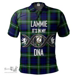 Scottish Lammie Clan It's In My DNA - DNA In Me Crest Tartan Polo Shirt Scottish Plaid Tartan Plaid - ScotsTee - scotstee.com