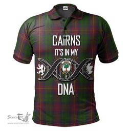 Scottish Cairns Clan It's In My DNA - DNA In Me Crest Tartan Polo Shirt Scottish Plaid Tartan Plaid - ScotsTee - scotstee.com