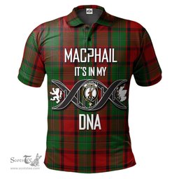 Scottish MacPhail Clan It's In My DNA - DNA In Me Crest Tartan Polo Shirt Scottish Plaid Tartan Plaid - ScotsTee - scotstee.com