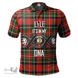 Scottish Lyle Clan It's In My DNA - DNA In Me Crest Tartan Polo Shirt Scottish Plaid Tartan Plaid - ScotsTee - scotstee.com