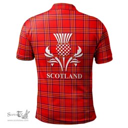 Scottish Burnett Modern Clan It's In My DNA - DNA In Me Crest Tartan Polo Shirt Scottish Plaid Tartan Plaid - ScotsTee - scotstee.com