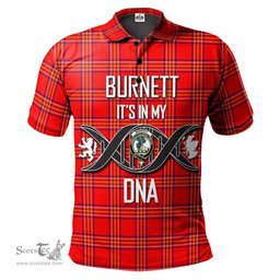 Scottish Burnett Modern Clan It's In My DNA - DNA In Me Crest Tartan Polo Shirt Scottish Plaid Tartan Plaid - ScotsTee - scotstee.com