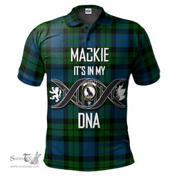 Scottish MacKie Clan It's In My DNA - DNA In Me Crest Tartan Polo Shirt Scottish Plaid Tartan Plaid - ScotsTee - scotstee.com