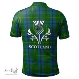 Scottish Johnston Clan It's In My DNA - DNA In Me Crest Tartan Polo Shirt Scottish Plaid Tartan Plaid - ScotsTee - scotstee.com