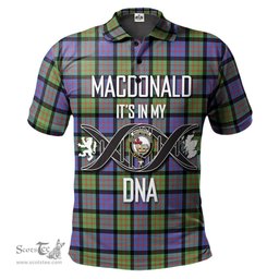 Scottish MacDonald Ancient Clan It's In My DNA - DNA In Me Crest Tartan Polo Shirt Scottish Plaid Tartan Plaid - ScotsTee - scotstee.com