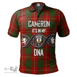 Scottish Cameron Clan It's In My DNA - DNA In Me Crest Tartan Polo Shirt Scottish Plaid Tartan Plaid - ScotsTee - scotstee.com