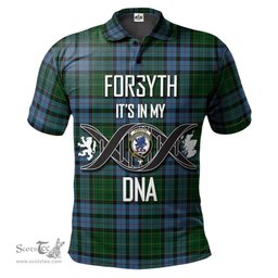 Scottish Forsyth Clan It's In My DNA - DNA In Me Crest Tartan Polo Shirt Scottish Plaid Tartan Plaid - ScotsTee - scotstee.com