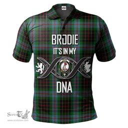 Scottish Brodie Hunting Clan It's In My DNA - DNA In Me Crest Tartan Polo Shirt Scottish Plaid Tartan Plaid - ScotsTee - scotstee.com