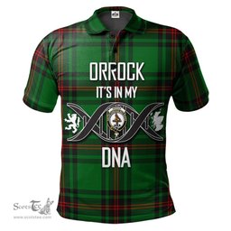 Scottish Orrock Clan It's In My DNA - DNA In Me Crest Tartan Polo Shirt Scottish Plaid Tartan Plaid - ScotsTee - scotstee.com