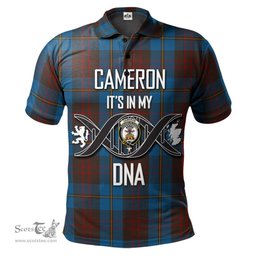 Scottish Cameron Hunting Clan It's In My DNA - DNA In Me Crest Tartan Polo Shirt Scottish Plaid Tartan Plaid - ScotsTee - scotstee.com