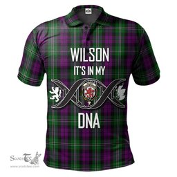 Scottish Wilson Clan It's In My DNA - DNA In Me Crest Tartan Polo Shirt Scottish Plaid Tartan Plaid - ScotsTee - scotstee.com