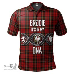 Scottish Brodie Clan It's In My DNA - DNA In Me Crest Tartan Polo Shirt Scottish Plaid Tartan Plaid - ScotsTee - scotstee.com