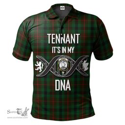 Scottish Tennant Clan It's In My DNA - DNA In Me Crest Tartan Polo Shirt Scottish Plaid Tartan Plaid - ScotsTee - scotstee.com