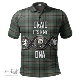 Scottish Craig Clan It's In My DNA - DNA In Me Crest Tartan Polo Shirt Scottish Plaid Tartan Plaid - ScotsTee - scotstee.com