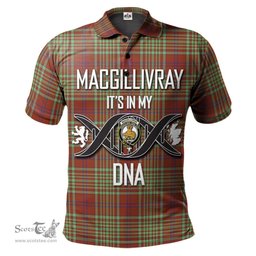 Scottish MacGillivray Hunting Ancient Clan It's In My DNA - DNA In Me Crest Tartan Polo Shirt Scottish Plaid Tartan Plaid - ScotsTee - scotstee.com