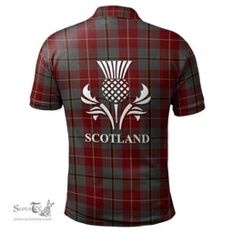 Scottish Douglas Ancient Red Clan It's In My DNA - DNA In Me Crest Tartan Polo Shirt Scottish Plaid Tartan Plaid - ScotsTee - scotstee.com