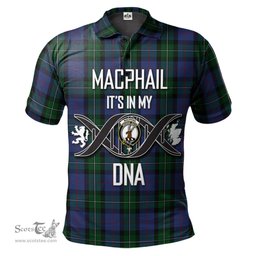 Scottish MacPhail Hunting Clan It's In My DNA - DNA In Me Crest Tartan Polo Shirt Scottish Plaid Tartan Plaid - ScotsTee - scotstee.com