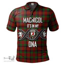 Scottish MacNicol Clan It's In My DNA - DNA In Me Crest Tartan Polo Shirt Scottish Plaid Tartan Plaid - ScotsTee - scotstee.com