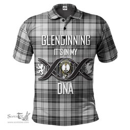 Scottish Glendinning Clan It's In My DNA - DNA In Me Crest Tartan Polo Shirt Scottish Plaid Tartan Plaid - ScotsTee - scotstee.com