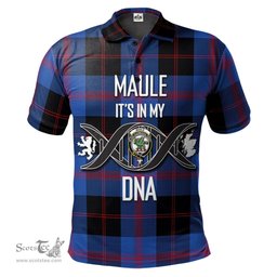 Scottish Maule Clan It's In My DNA - DNA In Me Crest Tartan Polo Shirt Scottish Plaid Tartan Plaid - ScotsTee - scotstee.com