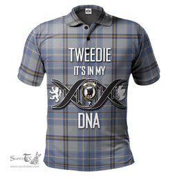 Scottish Tweedie Clan It's In My DNA - DNA In Me Crest Tartan Polo Shirt Scottish Plaid Tartan Plaid - ScotsTee - scotstee.com