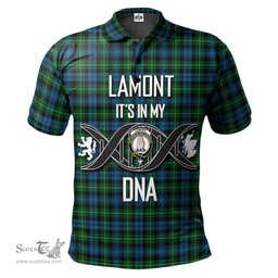 Scottish Lamont Clan It's In My DNA - DNA In Me Crest Tartan Polo Shirt Scottish Plaid Tartan Plaid - ScotsTee - scotstee.com