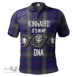 Scottish Kinnaird Clan It's In My DNA - DNA In Me Crest Tartan Polo Shirt Scottish Plaid Tartan Plaid - ScotsTee - scotstee.com