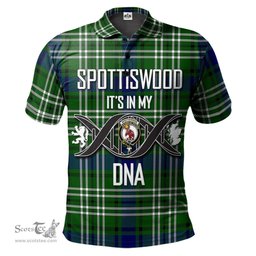 Scottish Spottiswood Clan It's In My DNA - DNA In Me Crest Tartan Polo Shirt Scottish Plaid Tartan Plaid - ScotsTee - scotstee.com