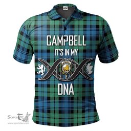 Scottish Campbell Ancient 01 Clan It's In My DNA - DNA In Me Crest Tartan Polo Shirt Scottish Plaid Tartan Plaid - ScotsTee - scotstee.com