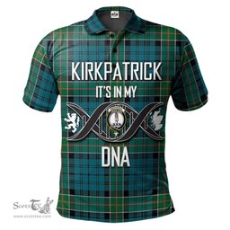 Scottish Kirkpatrick Clan It's In My DNA - DNA In Me Crest Tartan Polo Shirt Scottish Plaid Tartan Plaid - ScotsTee - scotstee.com
