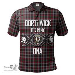 Scottish Borthwick Clan It's In My DNA - DNA In Me Crest Tartan Polo Shirt Scottish Plaid Tartan Plaid - ScotsTee - scotstee.com